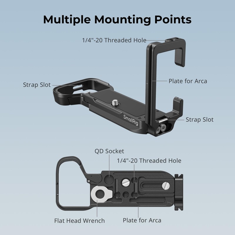 SMALLRIG A7C II A7CR L-Bracket, L-Angle for Sony Alpha 7C