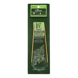 Clover 3016/29-4 Takumi Bamboo Circular 29-Inch Knitting Needles, Size 4