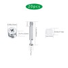 20PCS 3-in-1 Furniture Connection Kit, Eccentric Cam Lock Ø15mm and