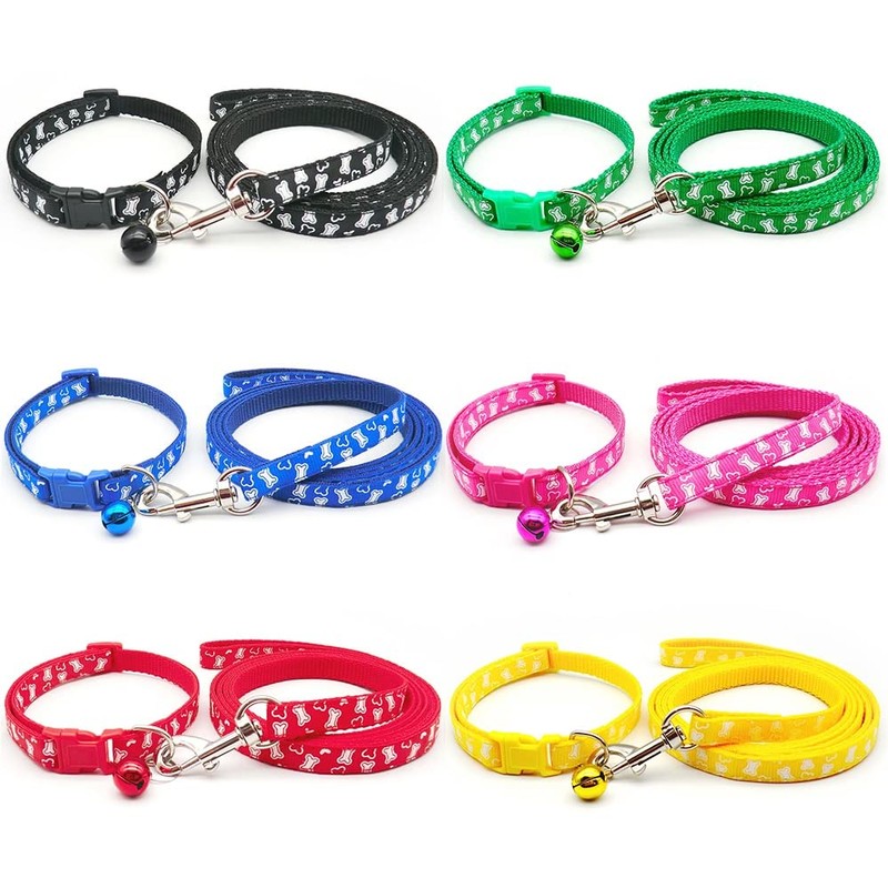 Doggie Style Store Small Dog Puppy Pet Collar and Lead