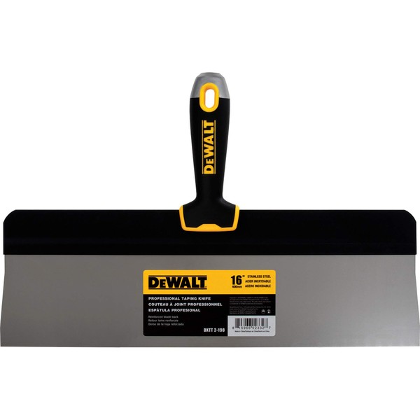 DEWALT 16" Big Back Taping Knife | Stainless Steel w/Soft