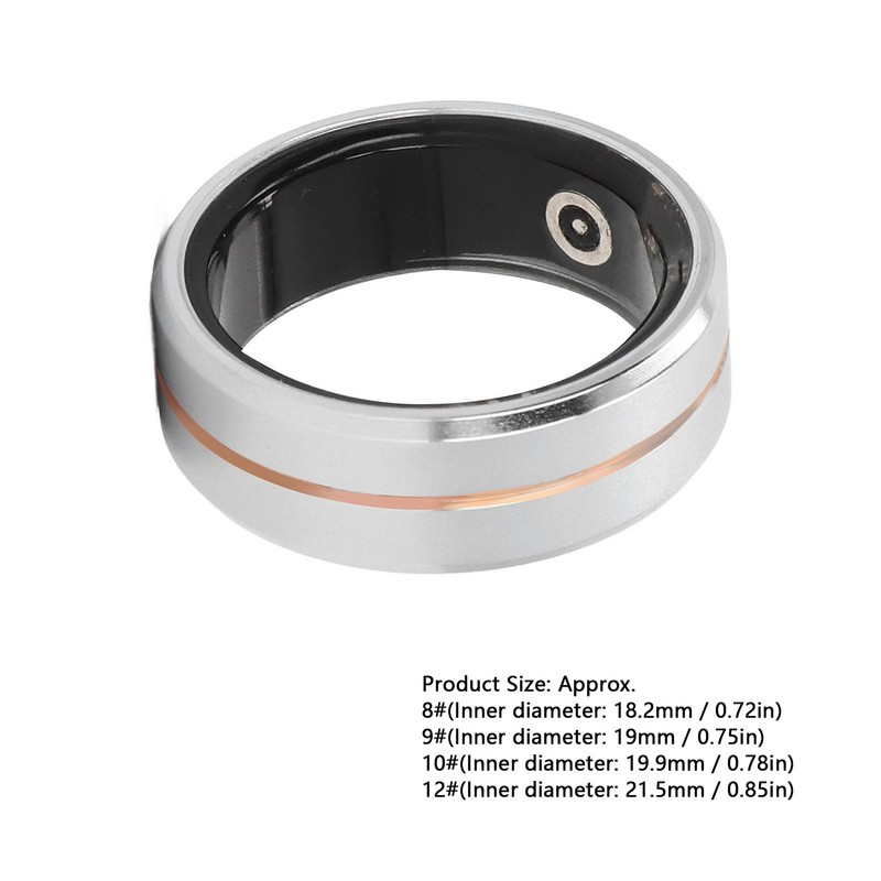 Smart Ring Health Tracker IP68 Waterproof Wearable Pedometer 15 Days