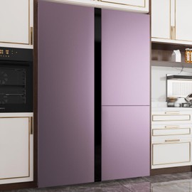 YENHOME YENHOME 30"X200" Purple Stainless Steel Contact Paper for Appliances Waterproof Peel and Stick Backsplash for Kitchen Bathroom Wallpaper Purple Contact Paper for Classroom Cabinets Desk Countertops