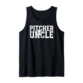 Mens Softball Pitcher Uncle of A Softball Pitcher Tank Top