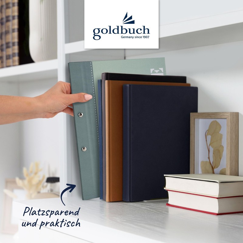 goldbuch 36115 2 Coloured Certificate Folder, Green, DIN A4 Document