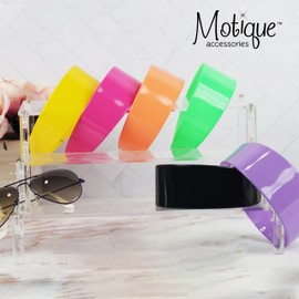 Motique Accessories Light Green 2 Inch Hard Plastic Headband with Teeth Women and Girls wide Hair band