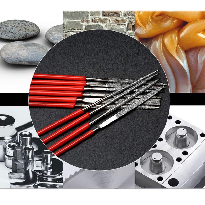 Bestgle Diamond File Set of 10 Files, Sharpener, Sharpener, Sanding,