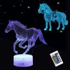 3D Horse Lamp Night Light 3 Patterns with Remote Control