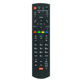 N2QAYB000828 Replace Remote Control Compatible with Panasonic TV TC-L50E60 TC-L42E60 TC-L58E60 TC-L65E60 TC-L42EW60 TC-50LE64 TC-58LE64 TC-50AS530U TC-50AS630U TC-39AS530U TC-40AS520U TC-P50S30