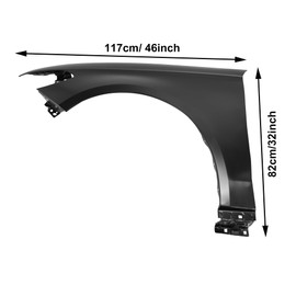 Fender Driver side Compatible with 2017-2020 Ford Fusion Front Left Fender of Replacement OEM:110-02831L