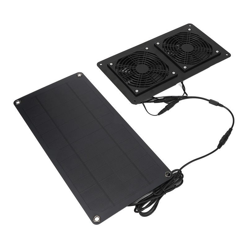 10W Solar Panel Powered Fan Efficient Fast Cooling Solar Powered