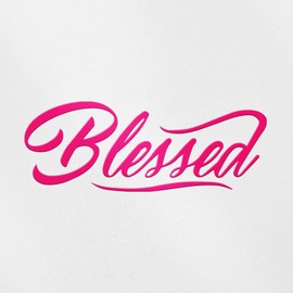 Transparent Decal Stickers of Christian Blessed (Pink) Premium Waterproof Vinyl Decal Stickers for Laptop Phone Accessory Helmet Car Window Mug Tuber Cup Door Wall Decoration ANDSKUS019016PI080322