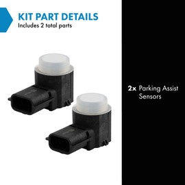 TRQ Parking Assist Sensor Set Compatible with 2015-2022 INFINITI Q50 2017-2022 Q60 2015 Q70 2016-2017 QX50 QX60 QX80 2016-2018 Nissan Altima Maxima IN1075101