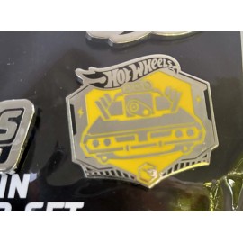 Hot Wheels 2020 Legends Tour 4 Enamel Pin Set Twin Mill & Rodger Dodger
