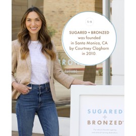 SUGARED + BRONZED Hocoba Oil, Hydrating Daily Body Oil With Jojoba Oil and Coconut Oil, Lightweight, Non Greasy Formula, Two-Ingredient Clean Skin Care, Suitable for All Skin Types, Vegan, 8 Fl Oz