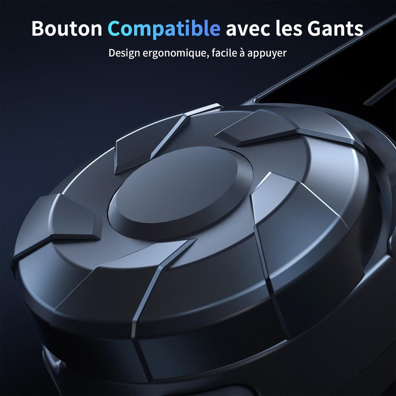 Fodsports FX-S Motorcycle Intercom Bluetooth 5.4 Communication System 2 Way