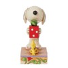 Enesco Jim Shore Peanuts Snoopy y Woodstock con figura de