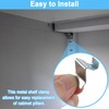 24 Pcs Shelf Clips for Metal Shelving, Cabinet Shelf Clips
