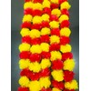 Artificial Flower Marigold Flower Garland 5 String Party Genda phool