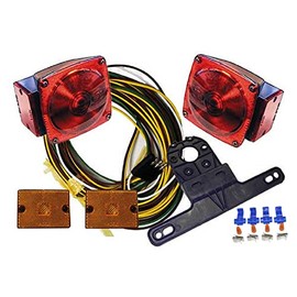 CTW Incandescent Under 80" Trailer Marker Stop Brake Turn Tail Light Kit/Wiring