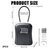Behogan Set of 2 Key Safe with Number Code, Key