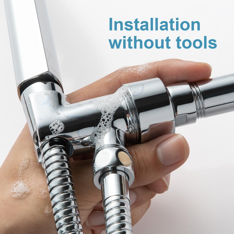 OFFO Shower Head Holder All Metal for Handheld Shower Head,