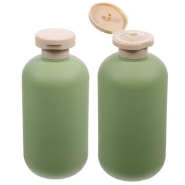 NUOLUX Shampoo Bottle for Travel, Portable, 10.1 fl oz (300 ml), Soap Refill Bottle, Large Capacity, Travel Bottle, Set of 2, Stylish, Bathroom, Washroom, Travel, Portable, 5.5 x 2.5 inches (14 x 6.4