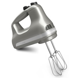 KitchenAid 5-Speed Ultra Power Hand Mixer - KHM512, Contour Silver