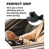 LIBO Genuine Leather Driving Gloves for Men Women, Unlined Full