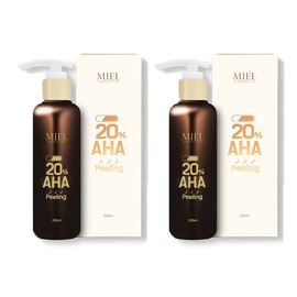 (Ready) Miel 20 Pro Aha AhHa Peeling 200ml 2pcs Exfoliation Care Miel 20 Aha Peeling 2pcs / (레디) 미엘 20프로 아하 AhHa 필링 200ml 2개 각질 제거 관리 미엘 20 아하 필링 2개