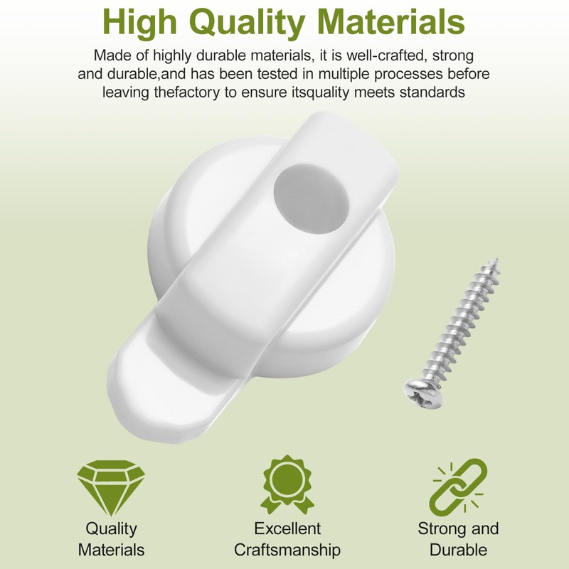 Andersen Screen Door Latch Replacement (6-Pack, White) – Compatible with