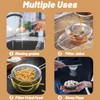 Billord Fine Mesh Strainer - Set of 4 Food Colanders,