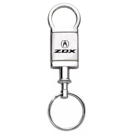 Acura ZDX Satin Chrome Valet Key Chain (Silver)