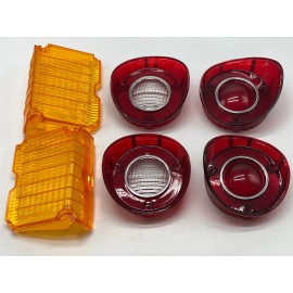 KK 1972 Chevelle Tail Light back up lens Amber Parking Lamp Lenses Value Package