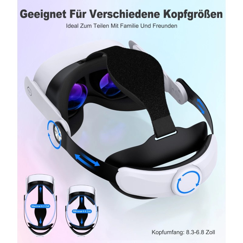 BEBONCOOL For Meta Oculus Quest 3/3s/Quest 2 VR Headset Elite