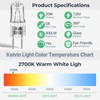 HNYYZL 12 Pack G8 Halogen Light Bulbs - 50W 120V