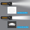 PATIKIL 5pcs Diameter 34mm Height 13.5mm Flat Convex Lens Acrylic