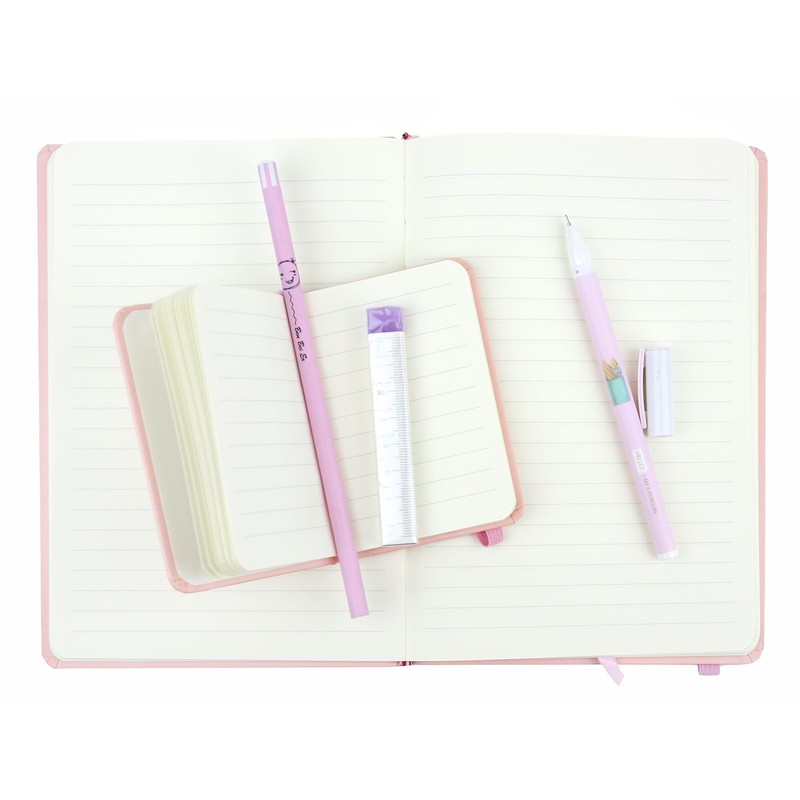 Emartbuy Cool Stationery Unique Gift Set with Pastel A5 and