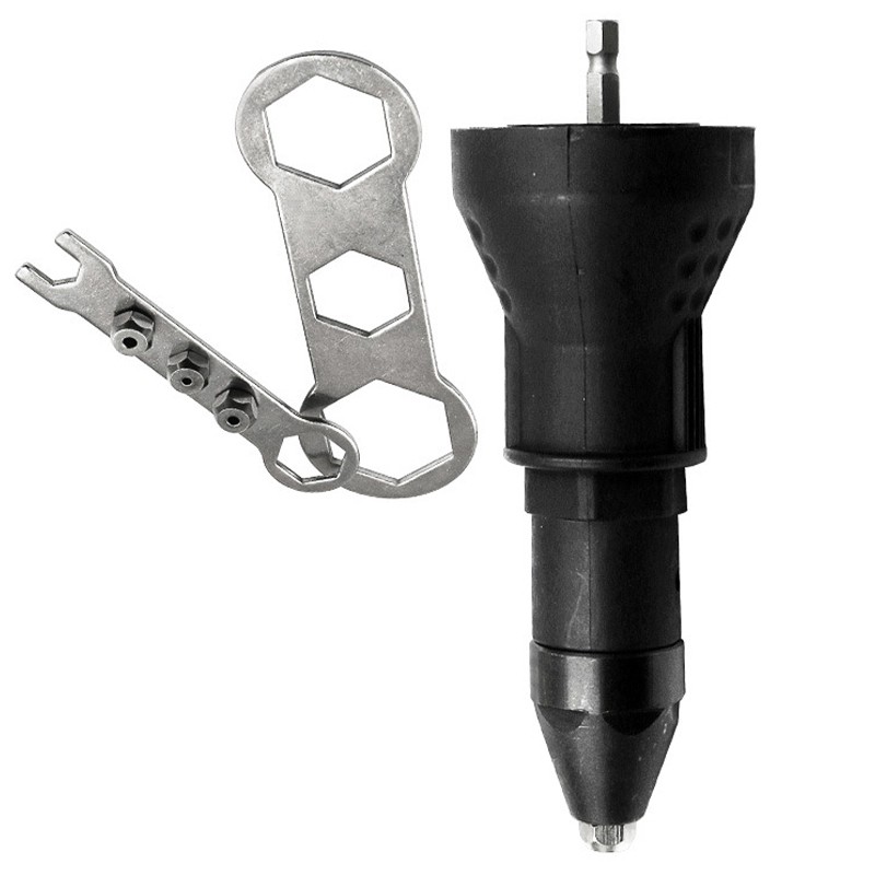 Electric Rivet Gun Drill Adapter Nut Riveting Adaptor Power Tool