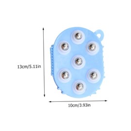 KOMBIUDA 2pcs Handheld Steel Beads Massagers for Home Use Seven-beads Body Roller Improve Blood Circulation and Skin Tightening Comfortable Massage Tool for Friends and Family