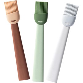 3 Piezas cepillo de aceite de silicona brocha cocina brocha para cocina baster de cepillo para rociar para salsa barbacoa de silicona para hornear pequeña