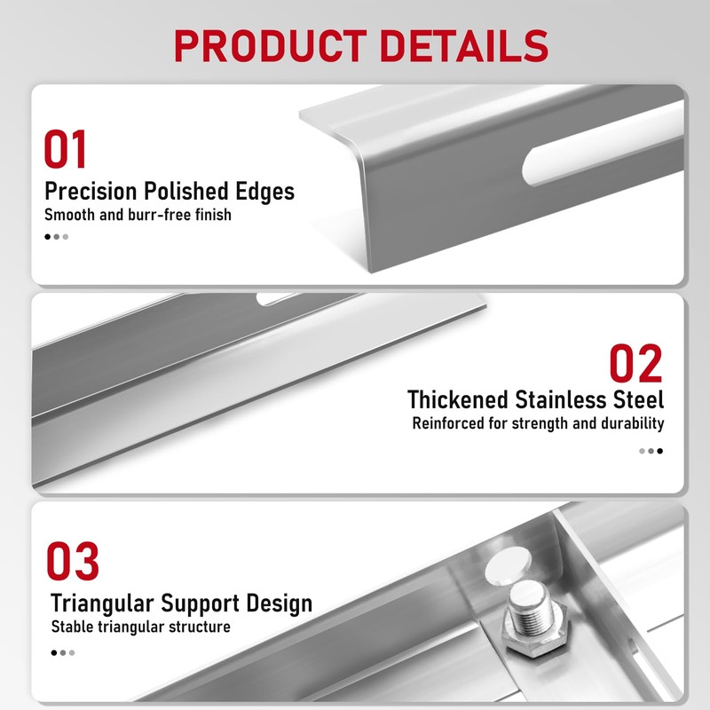 Rogvoc 304 Stainless Steel Wall Mount Bracket for 9000-24000 BTU