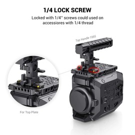 SMALLRIG Universal Low-Profile Quick Release NATO Rail Safety Rail 90mm/3.5inches Long with 1/4'' Screws for NATO Handle Camera Cage EVF Mount – BUN2484B