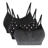 Vertvie Women's Push-Up Sports Bra Top Set, Stretch, Thin, Without