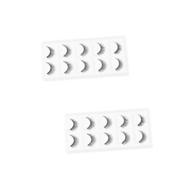 Beavorty 2sets False Eyelash Pack Natural Wispy Lashes Bulk Set for Women Easy Apply Trim 5pairs*2