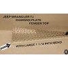 jocartsparts.com Fits Jeep Wrangler TJ Alum Diamond Plate Fender Top
