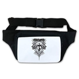Medieval Crusader Loaded with Weapons Bum Bag, black