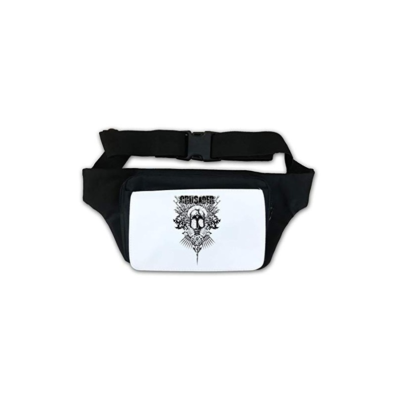 Medieval Crusader Loaded with Weapons Bum Bag, black
