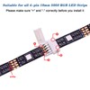 95 Pieces 4-Pin LED Light Strip Connector Set Including Screws