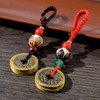 2pcs Chinese Fortune Coins Pure Copper Feng Shui Coins Red